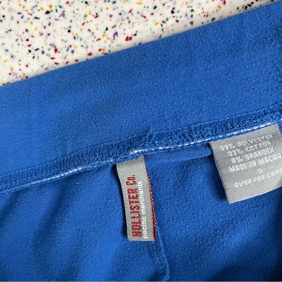 Y2K Hollister Flared Yoga Pants Blue White Low Rise Sweatpants Women’s Size S - Picture 9 of 12